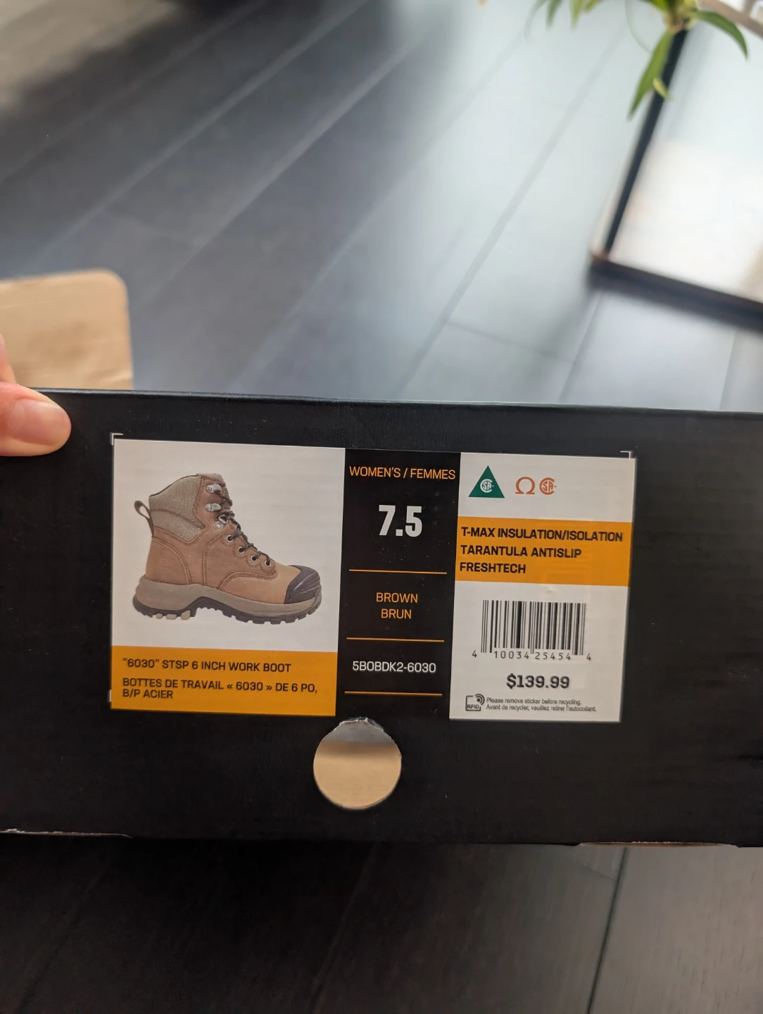 Dakota Women's 6030 Work Boots, Steel Toe Boots - Size 7.5 - photo 4