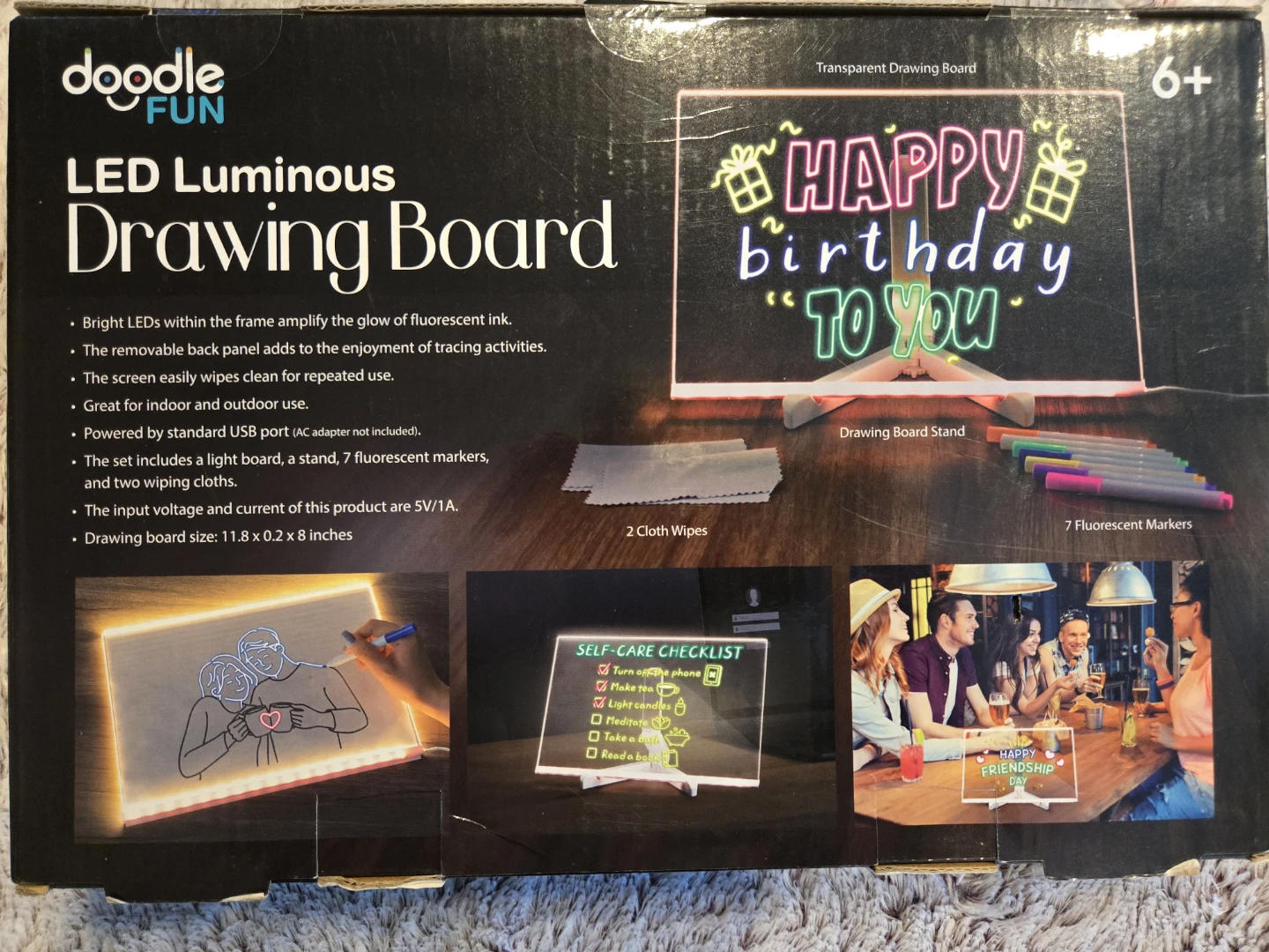 Doodle Fun LED Luminous Drawing Board - photo 2