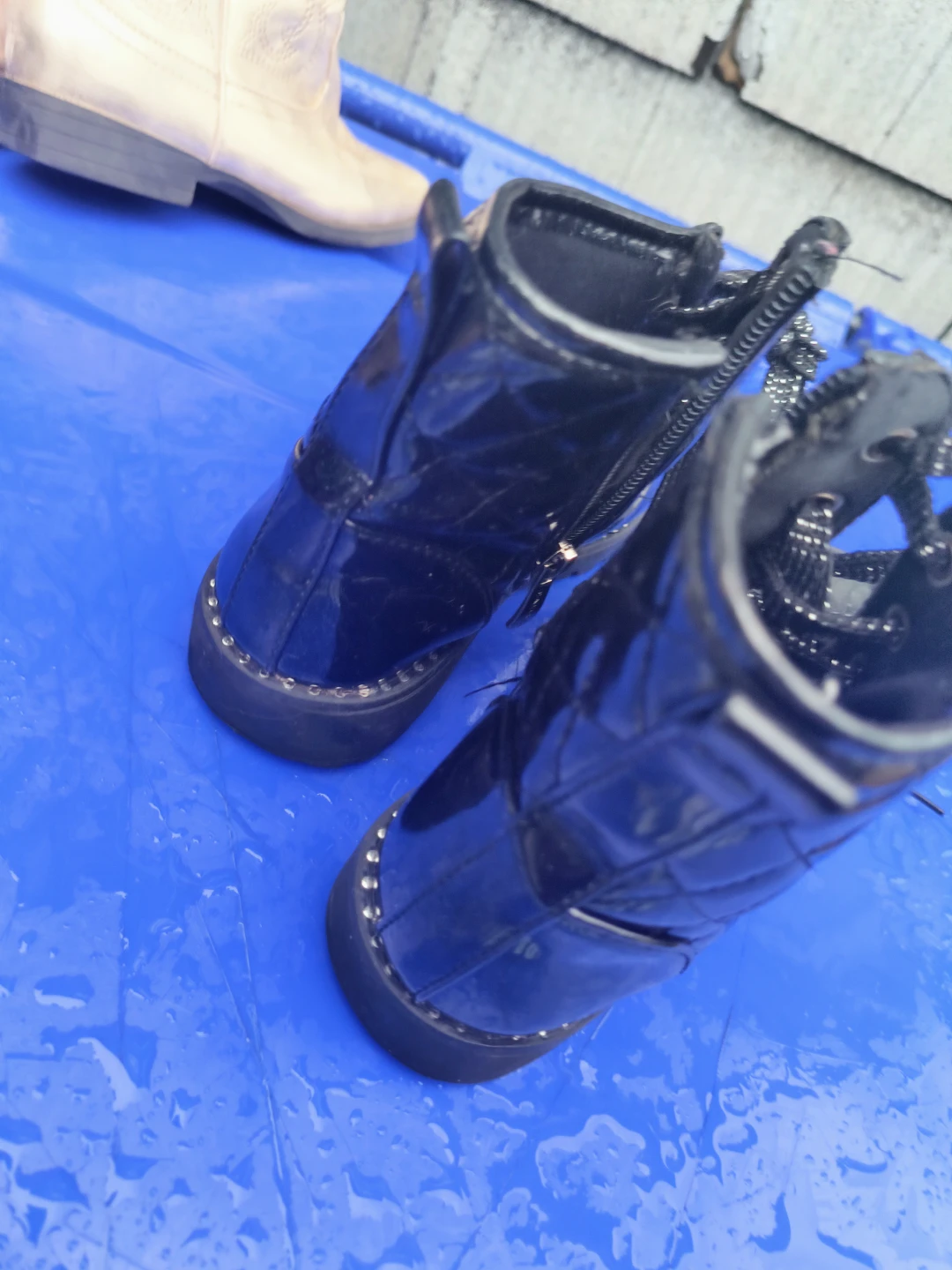 Little Girls Punk Boots size 12.. 5 to 6 years old - photo 3