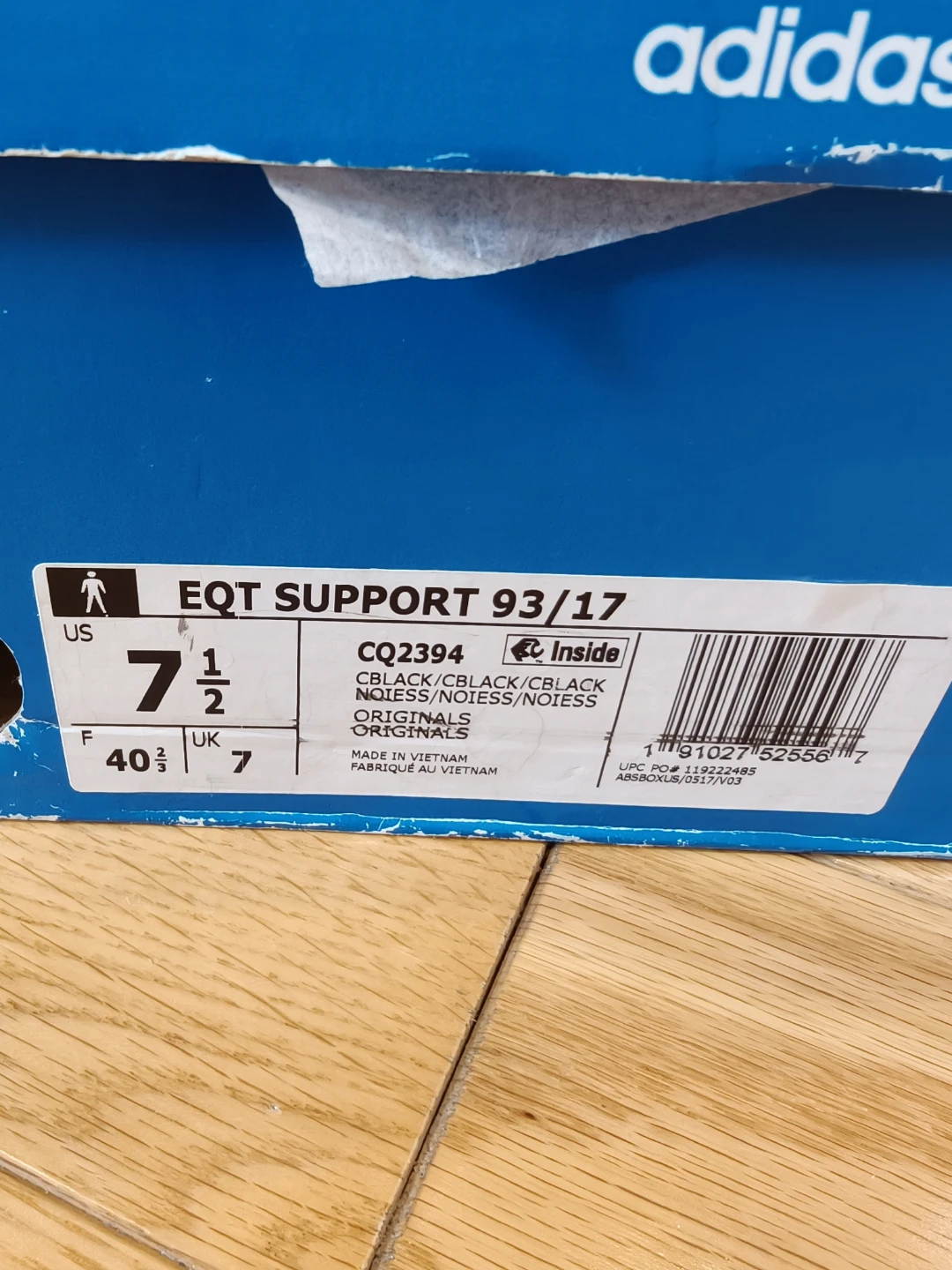 Adidas Men's 7.5 Shoes - EQT Support 93/17, BNIB, Never Worn - photo 3