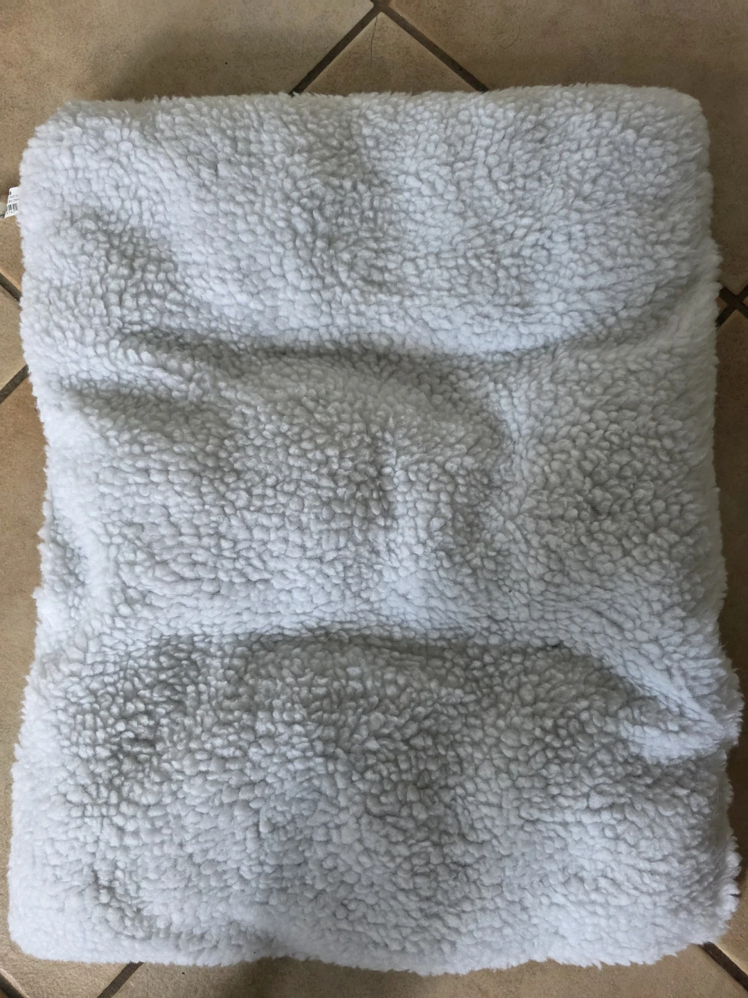White Faux Sherpa Throw Blanket
