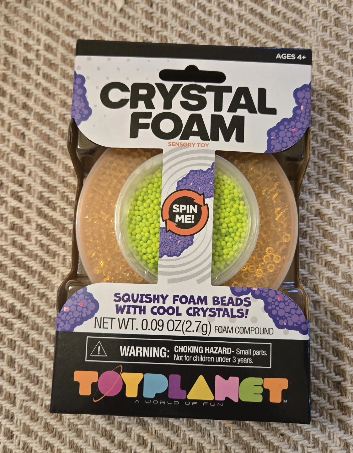 Toyplanet Orange Crystals Green Moulding Foam Sensory Squish Toy