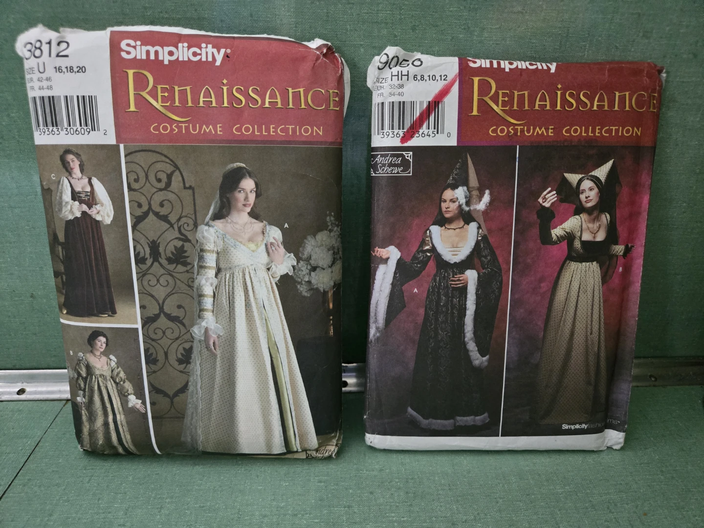 TWO (2) RENAISSANCE Costume Patterns * Simplicity *