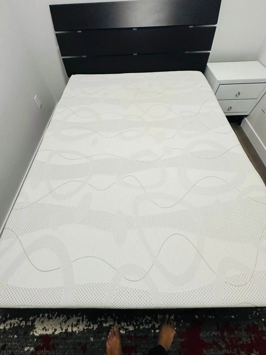 Tvilum Bed Frame and queen mattress - photo 3