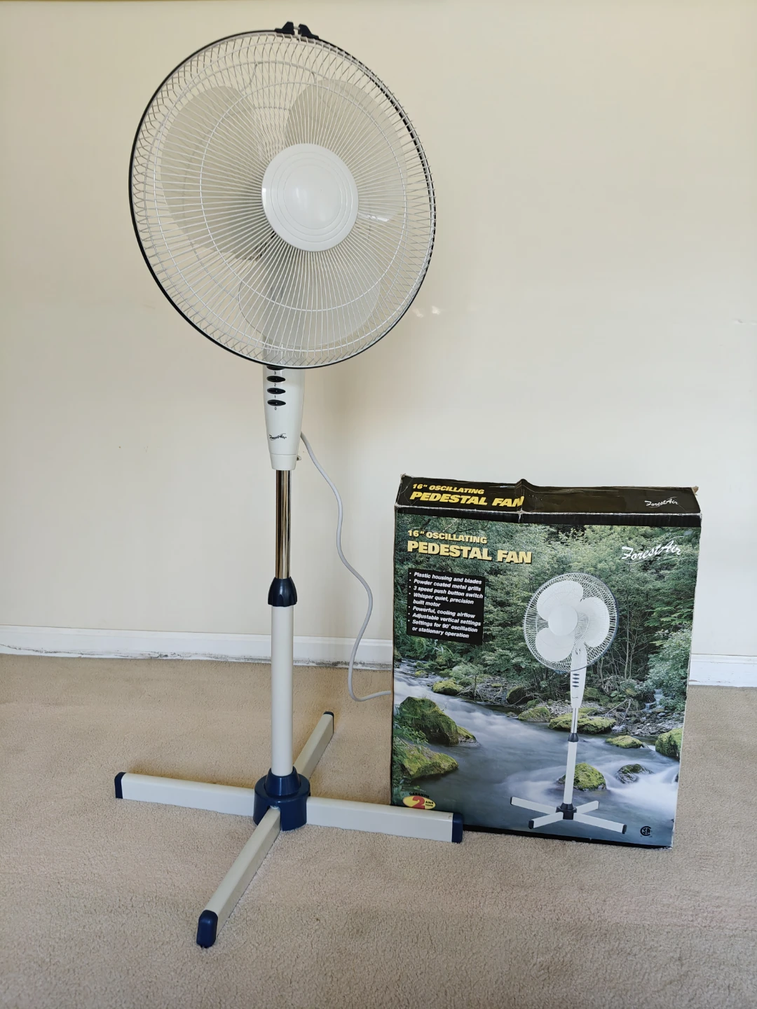 ForestAir 16 inch Oscillating Pedestal Fan