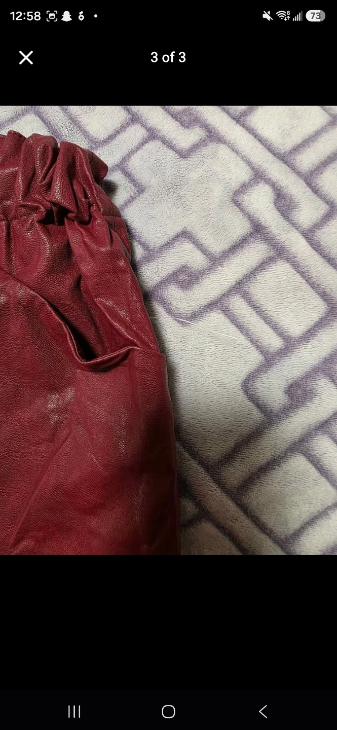 Zara Faux Leather Skirt  $40 - photo 4