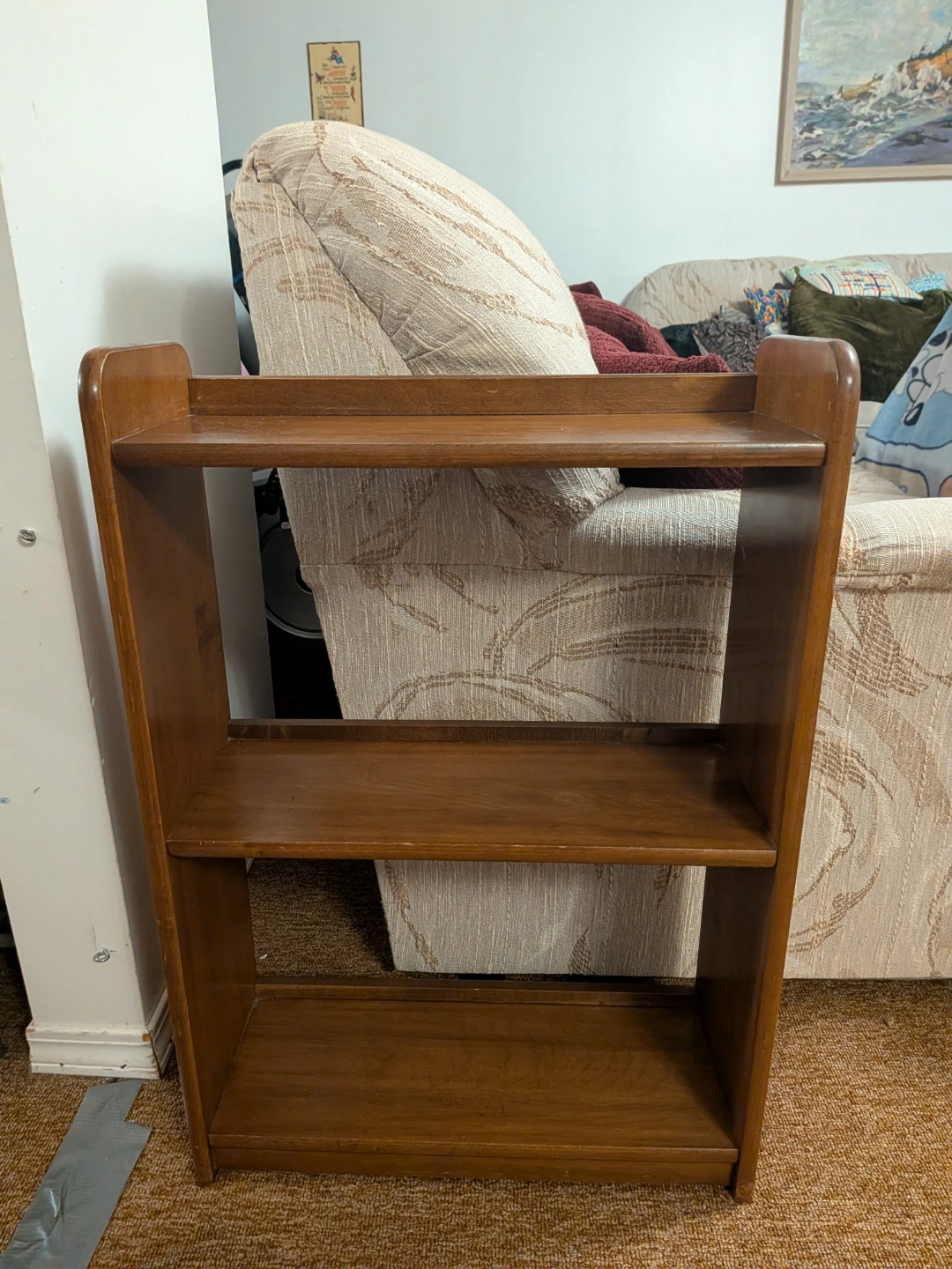 Wooden 3-Shelf Bookcase - photo 2
