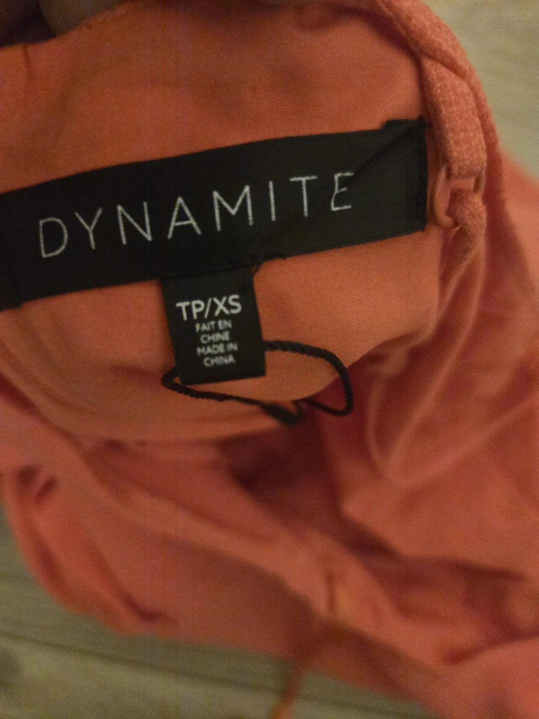 Dynamite Coral Tie-Back Dress XS - photo 3