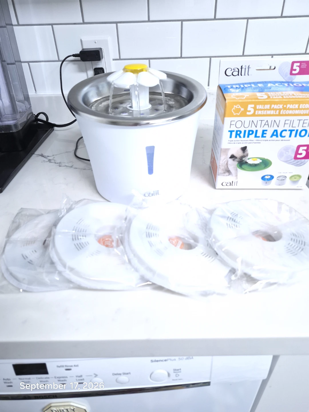 Catit Stainless Steel Fountain & Filters