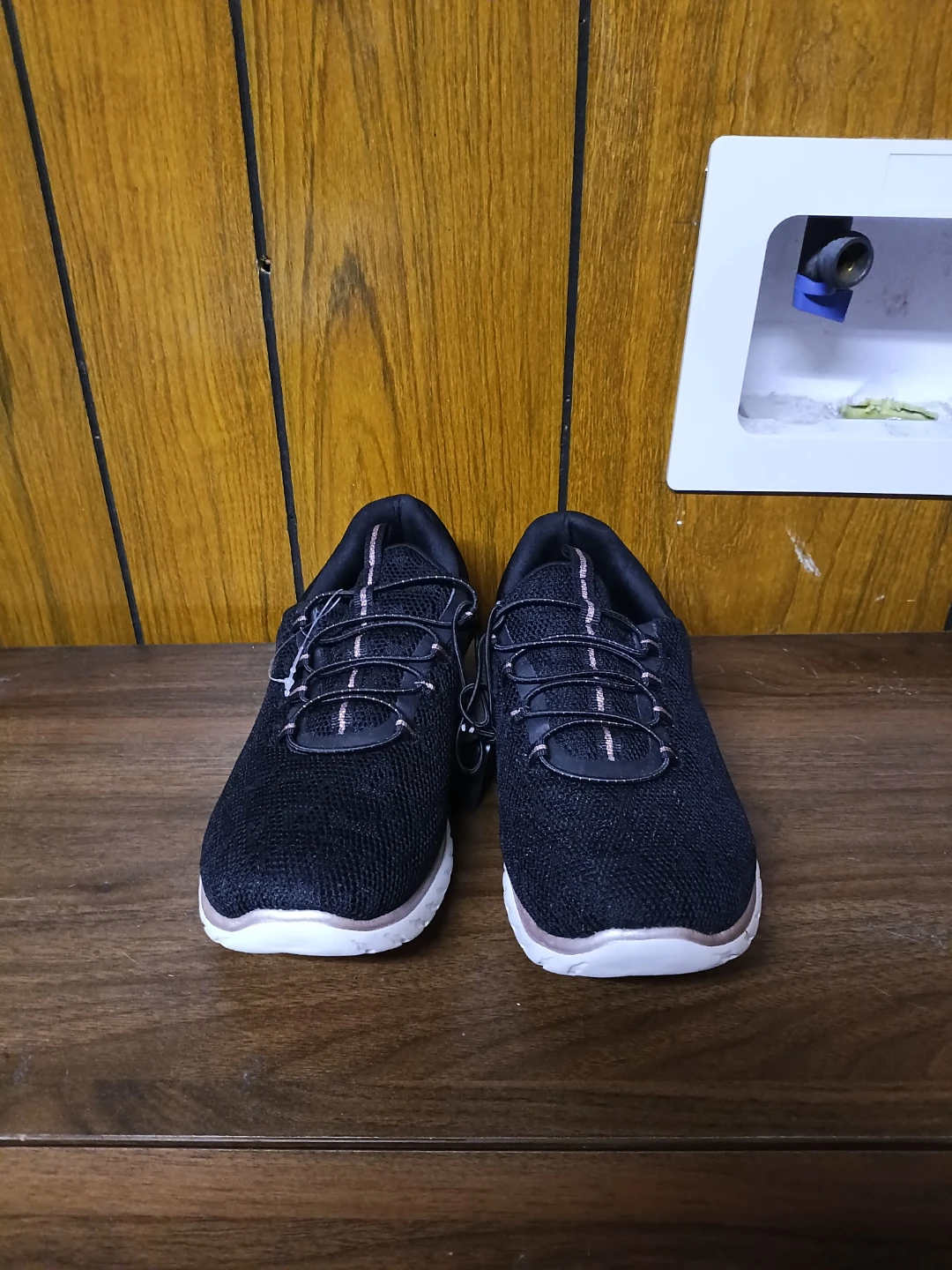 Athletic Works Black Wide Fit Sneakers