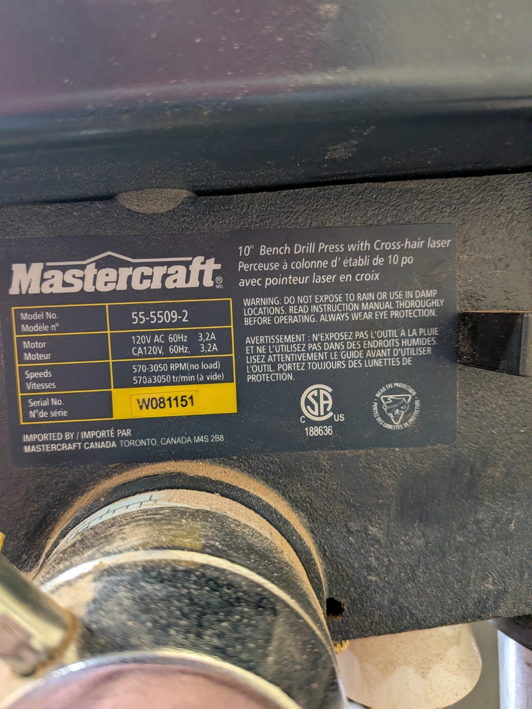 Mastercraft Bench Drill Press - photo 2