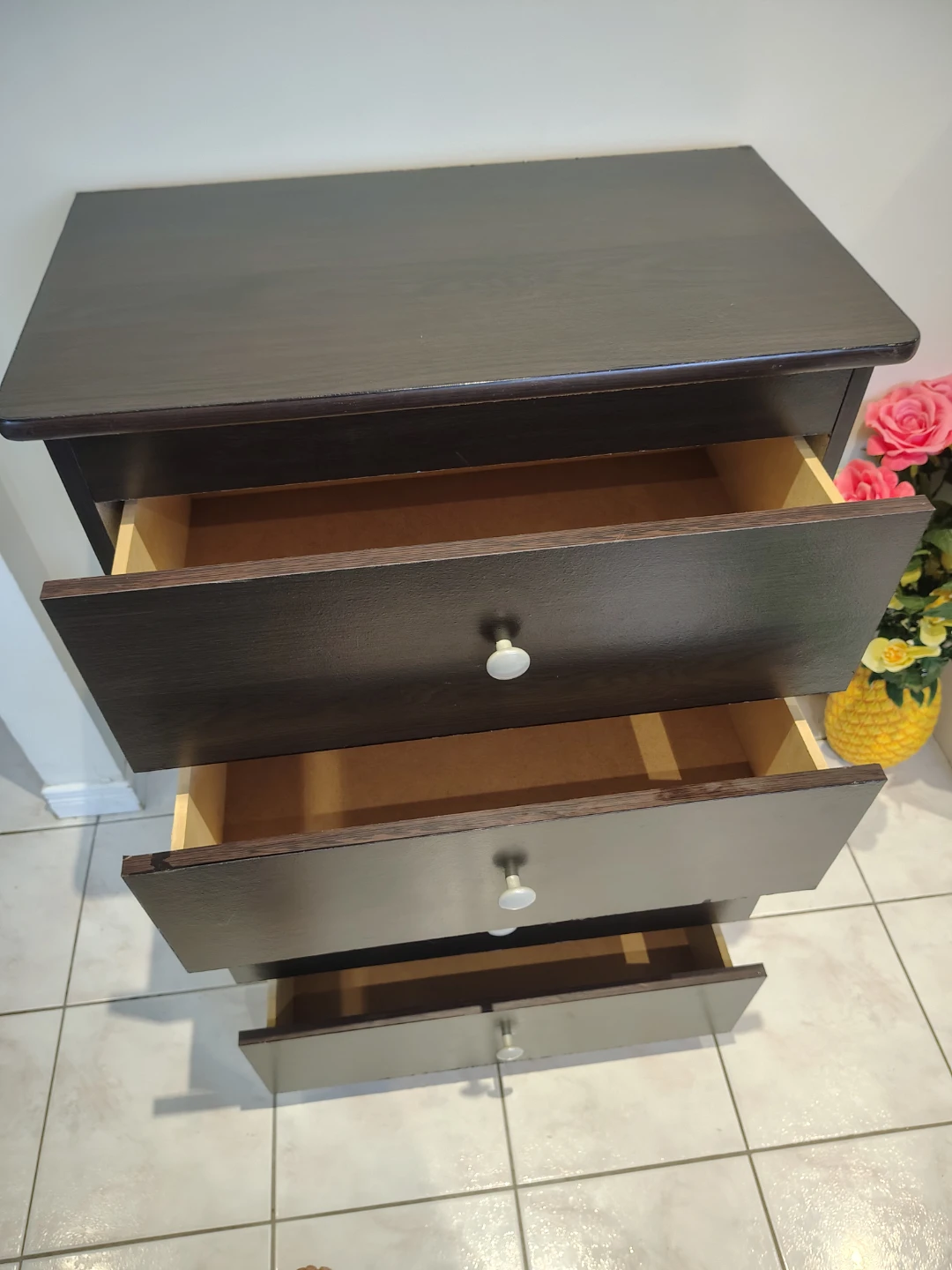 Dark Brown 4-Drawer Dresser - photo 4