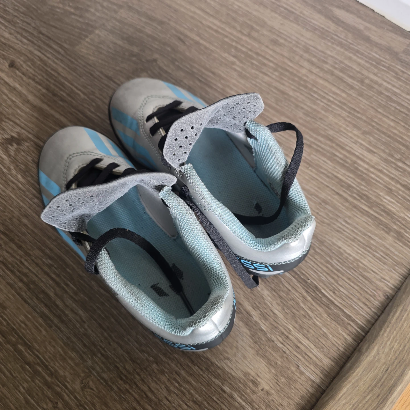 Adidas Messi Turf Soccer Cleats - Silver/Blue - photo 4