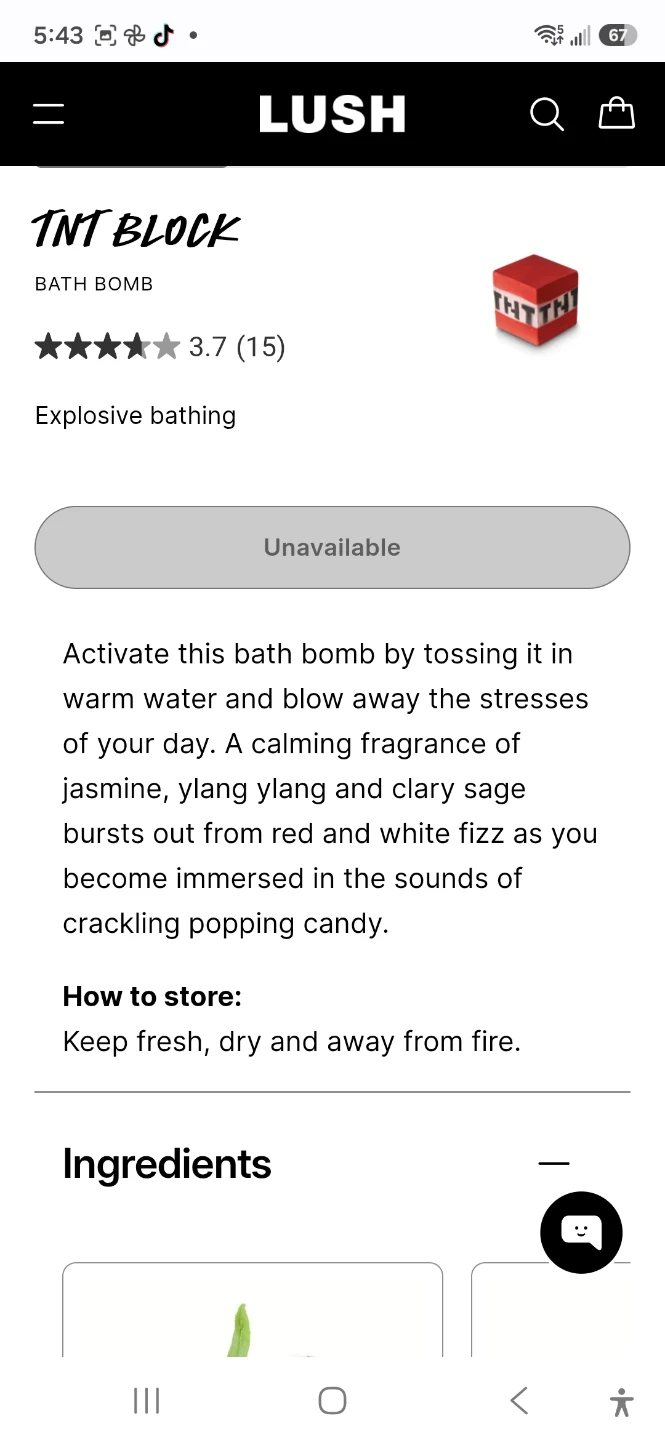 Lush TNT Block Bath Bomb - photo 2