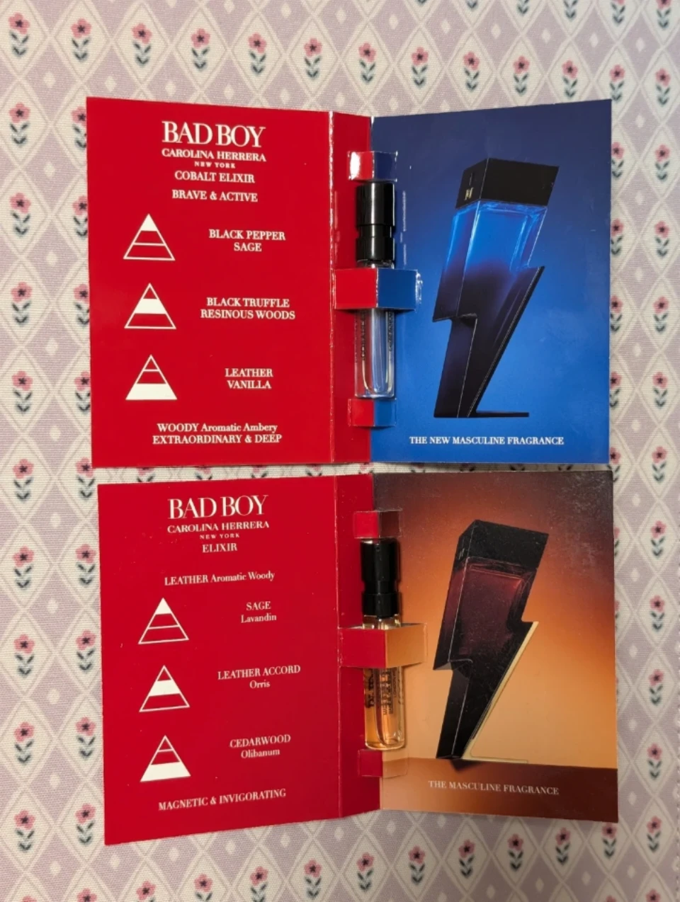 Carolina Herrera Bad Boy Fragrance Sample Set