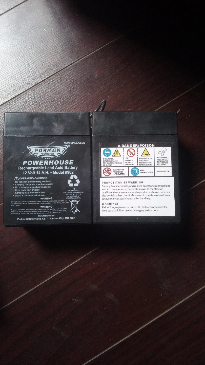 Parmak Powerhouse 12V 14AH Battery Model 902