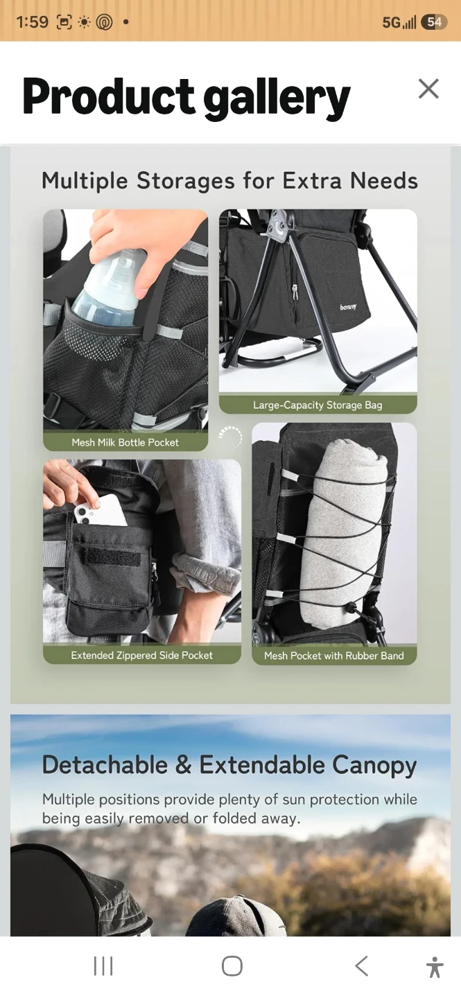 Besrey Baby Hiking Carrier - photo 4