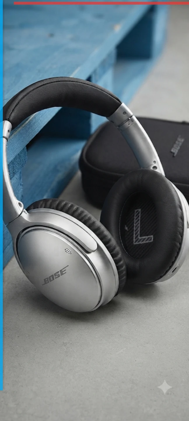 BOSE QC35ii headphones, all Brand new BOSE OEM  leather