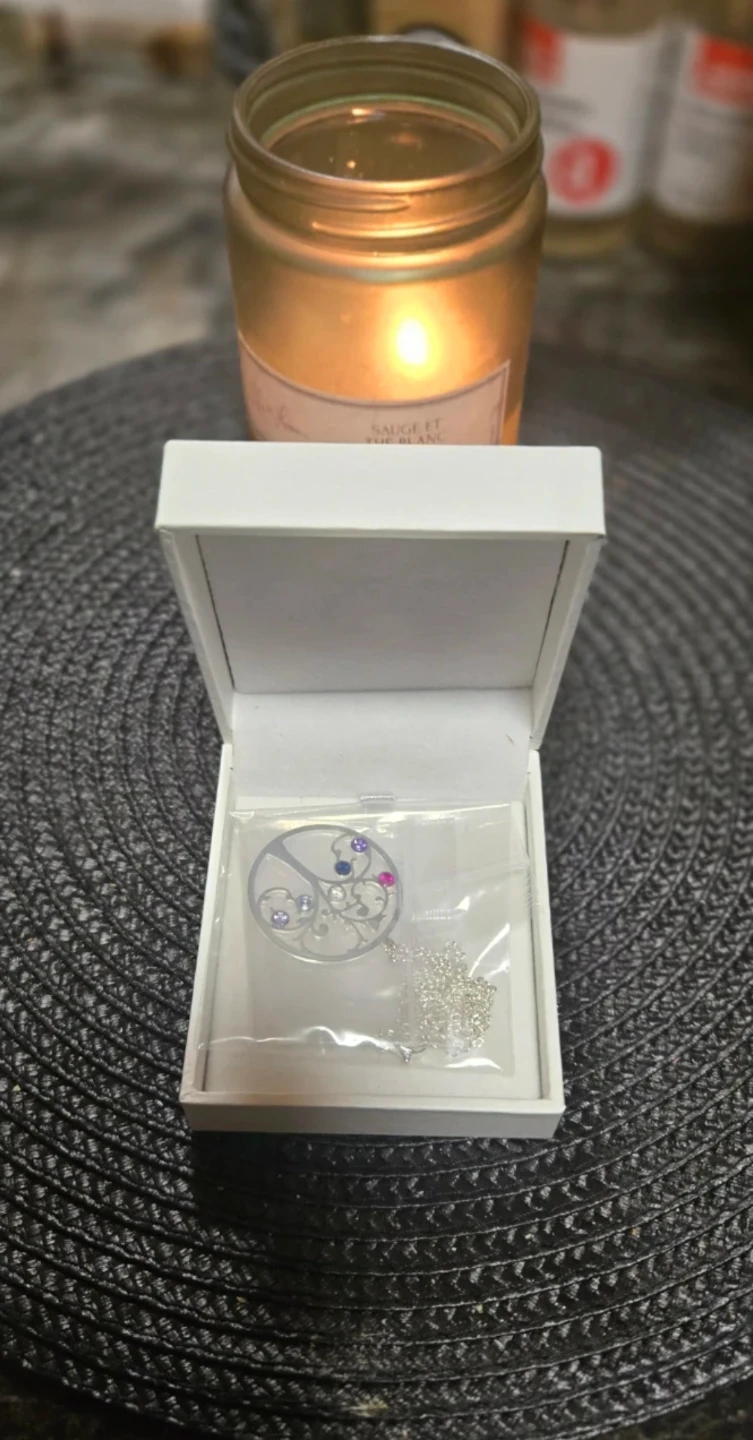 Tree of Life Pendant Necklace with Gemstones - photo 2