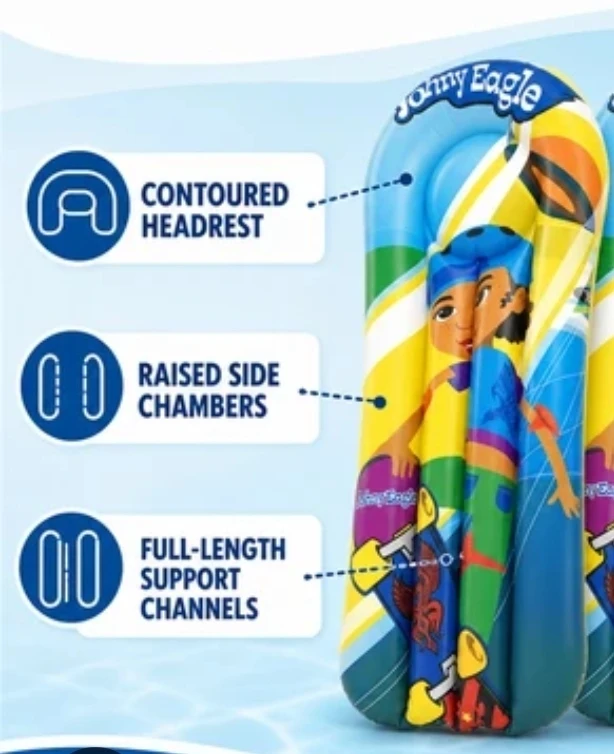 New Kids Inflatable Air Mattress Pool Float ( 109 x 50 cm) - photo 2