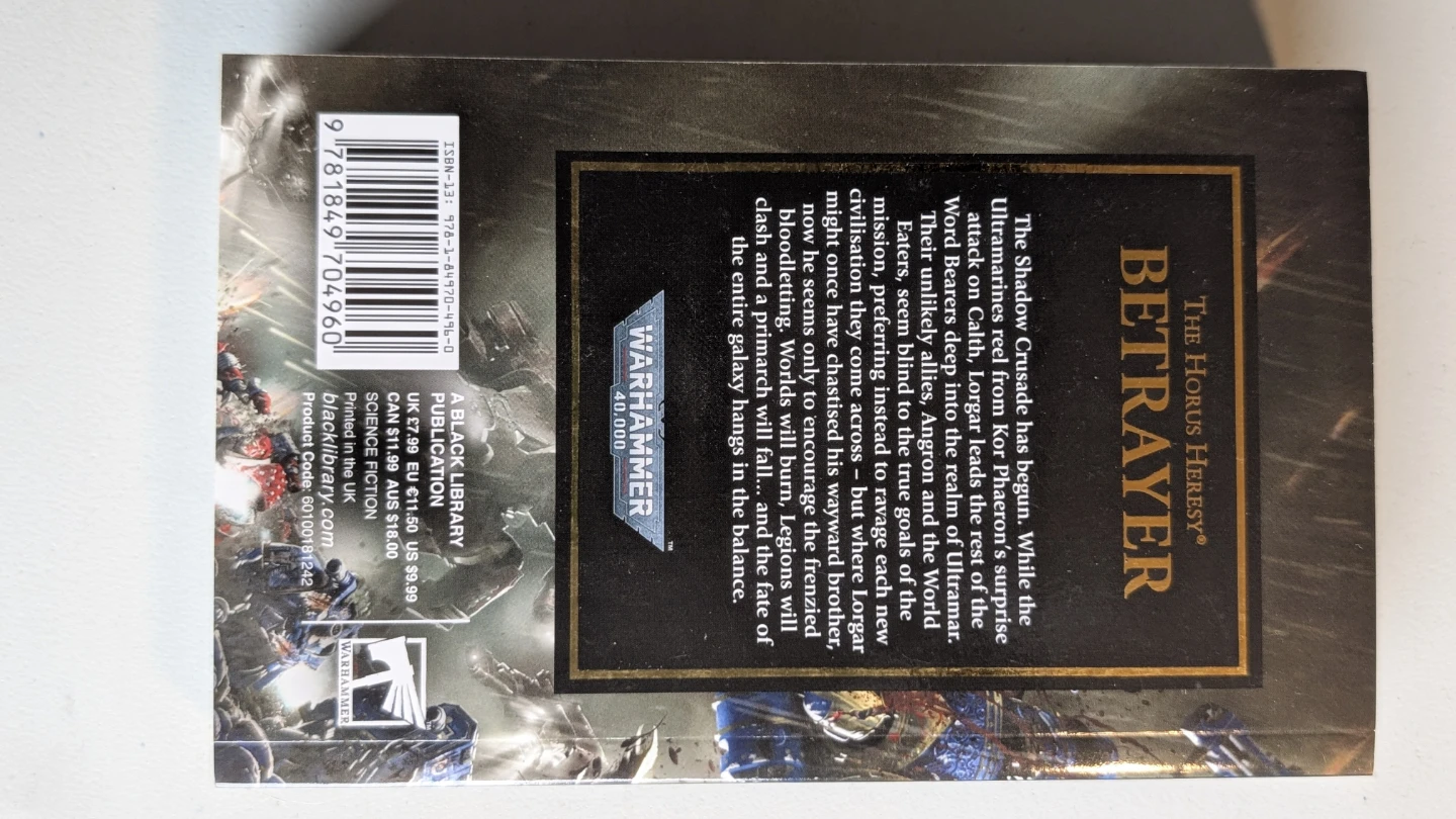 Betrayer - The Horus Heresy by Aaron Dembski-Bowden, Book 24 - photo 3
