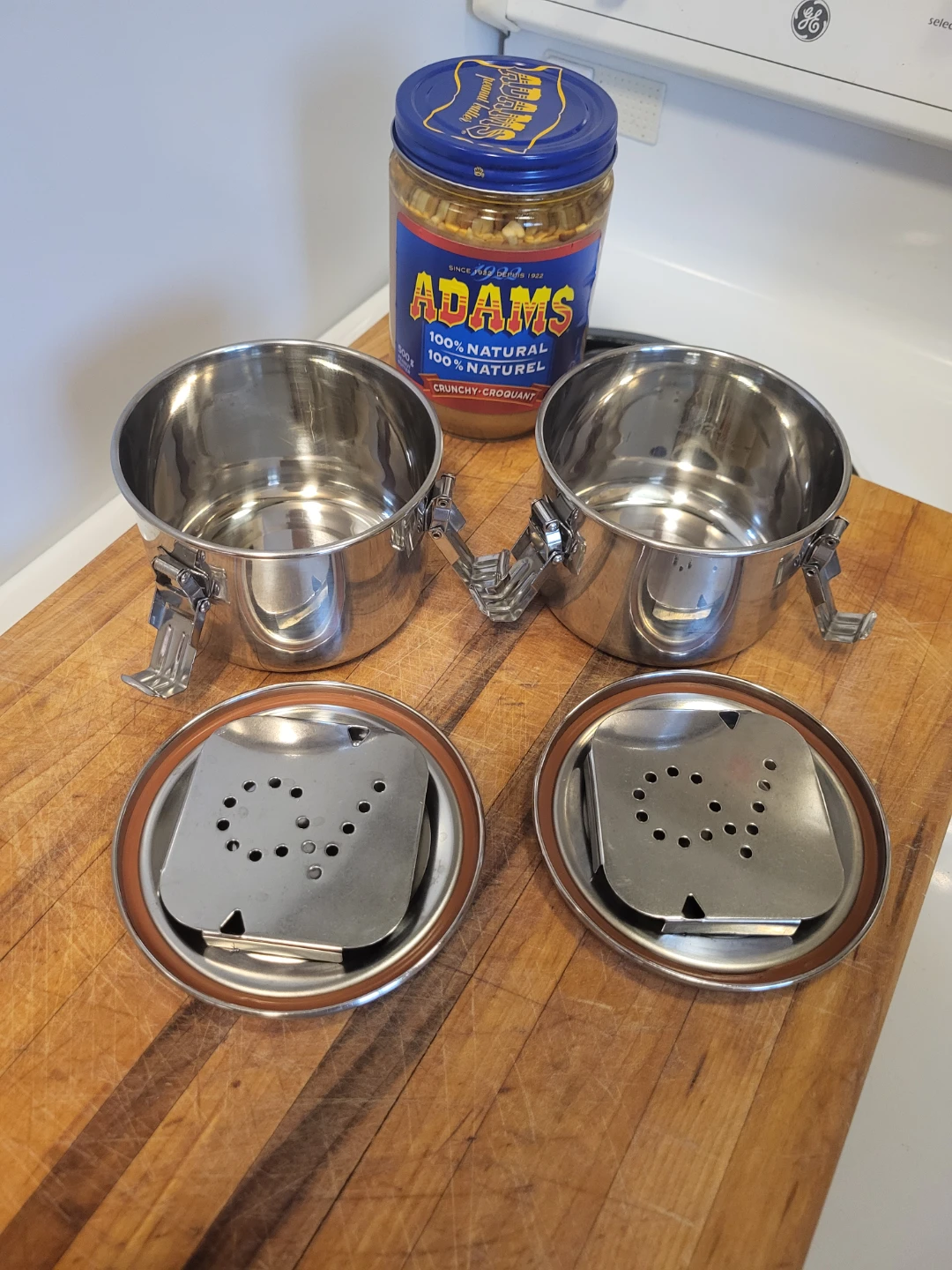 Two CV Stainless Steel Food Storage Containers - photo 4