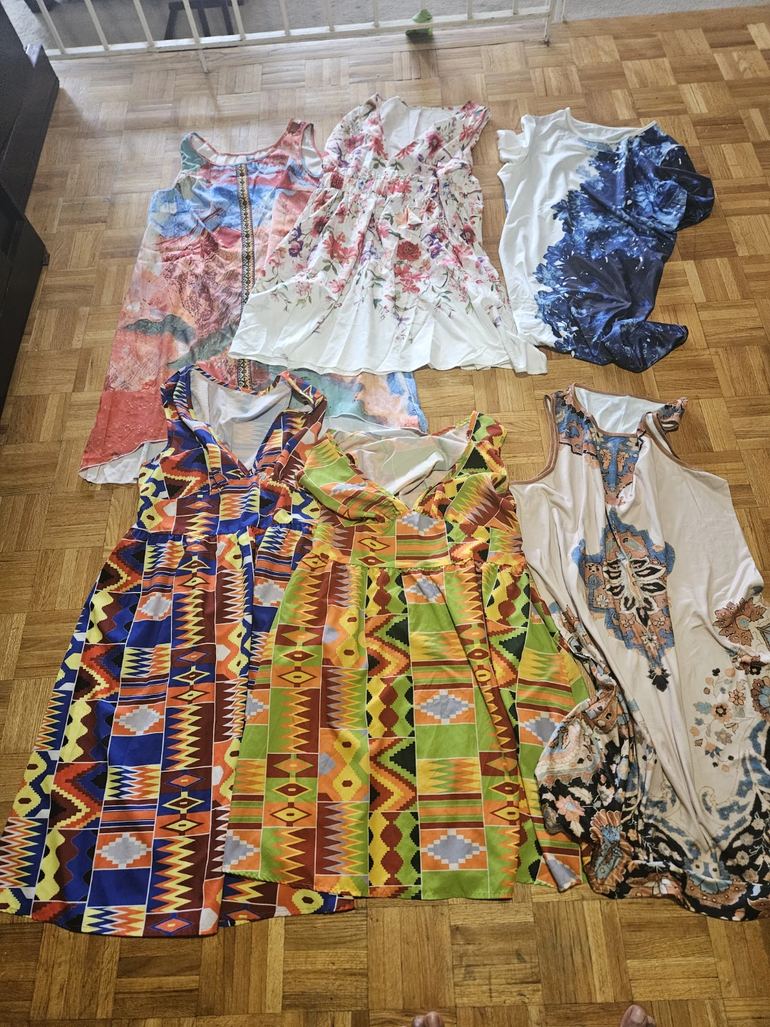 Set of 6 Summer Sleeveless Dresses