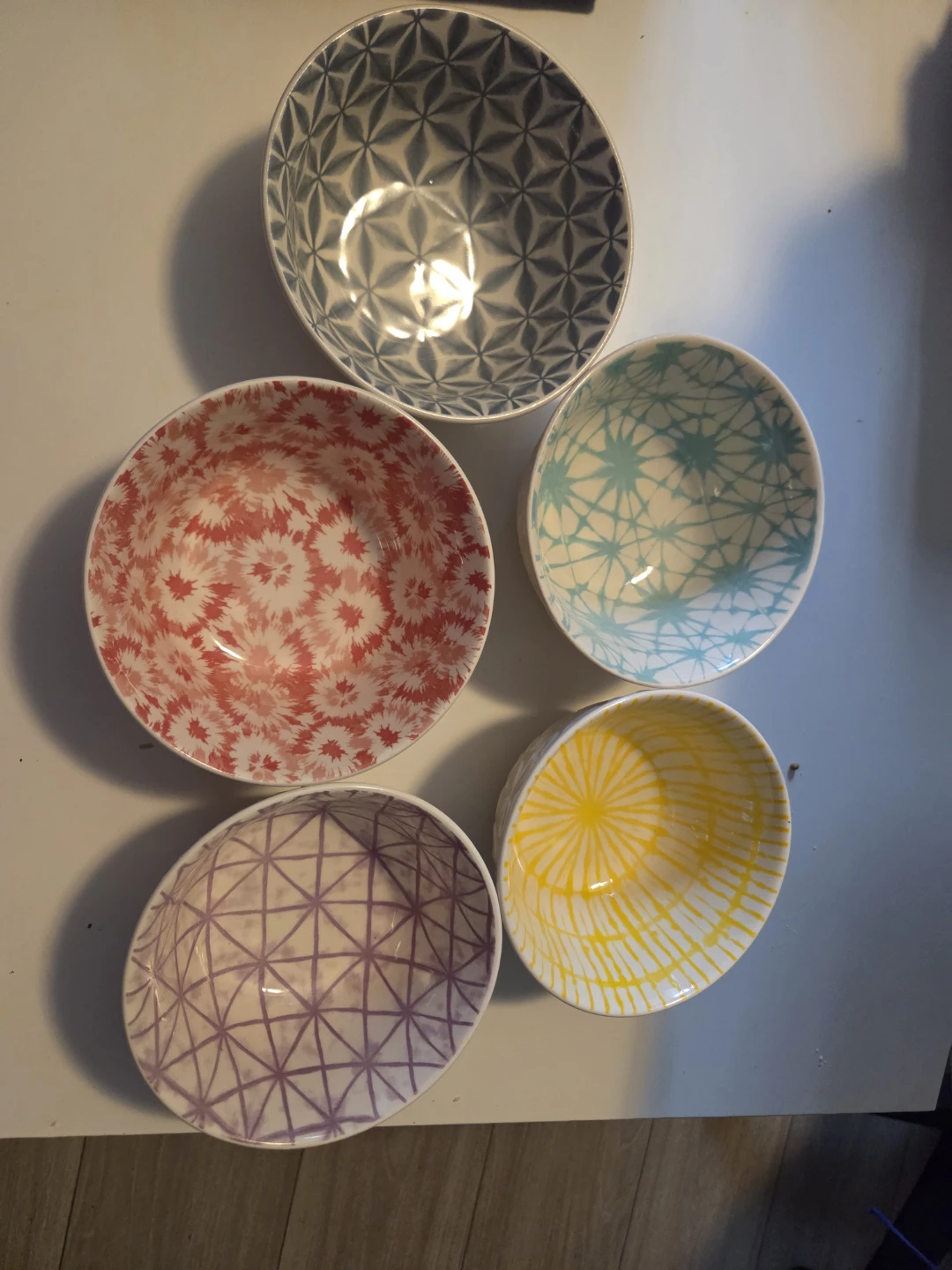 Set of 5 Signature Housewares Stoneware Bowls - photo 3
