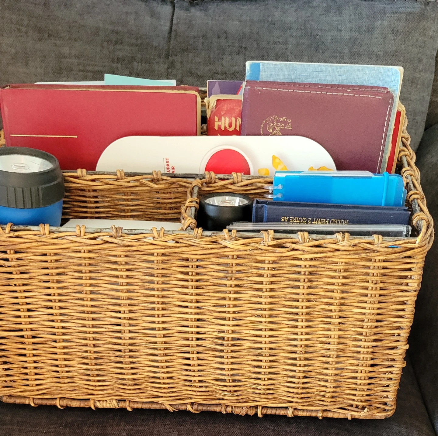 Compartment Wicker Basket - photo 2