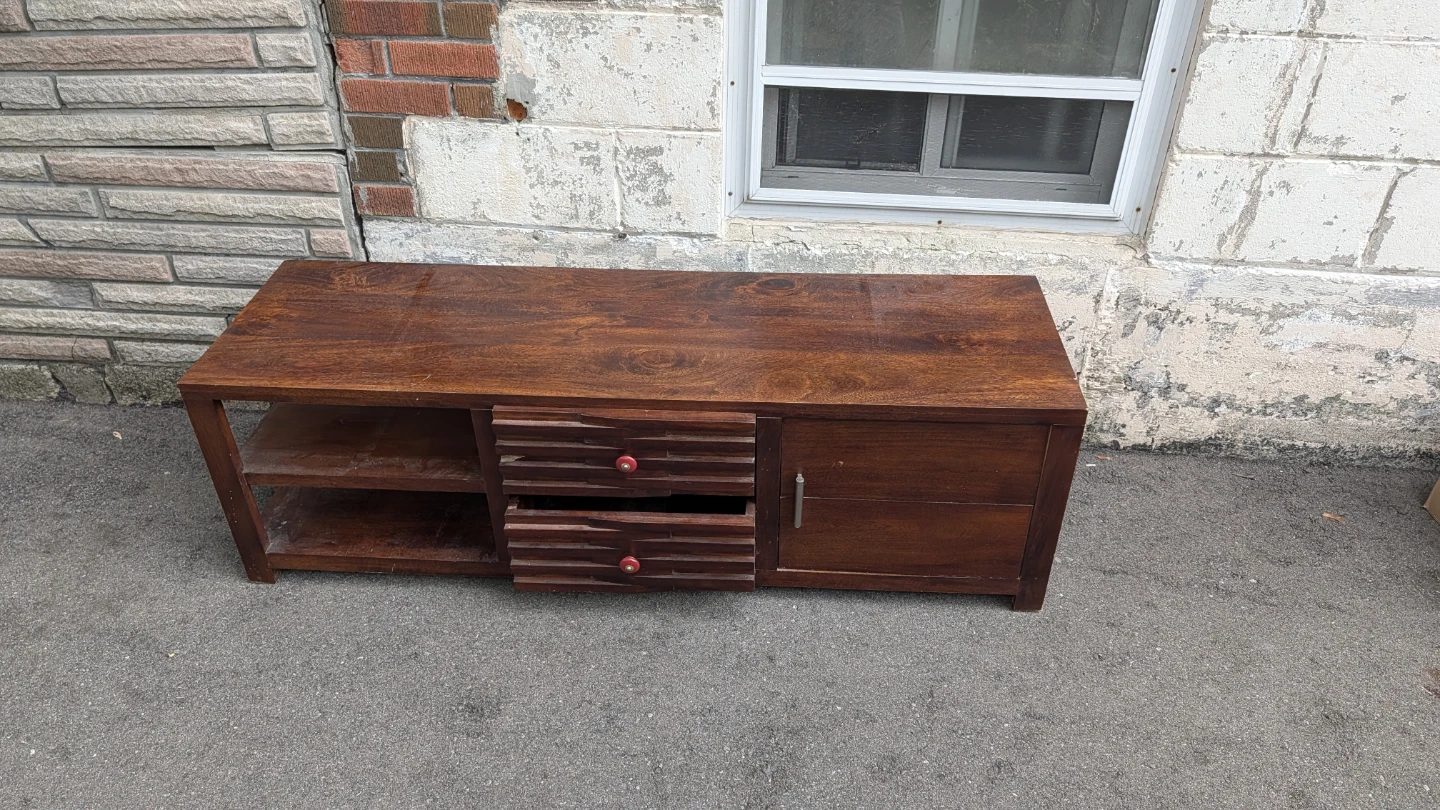 Solid Wood Media Console