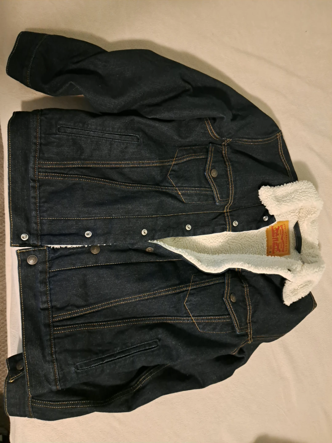 Small Levi's Sherpa-Lined Denim Jacket - photo 2