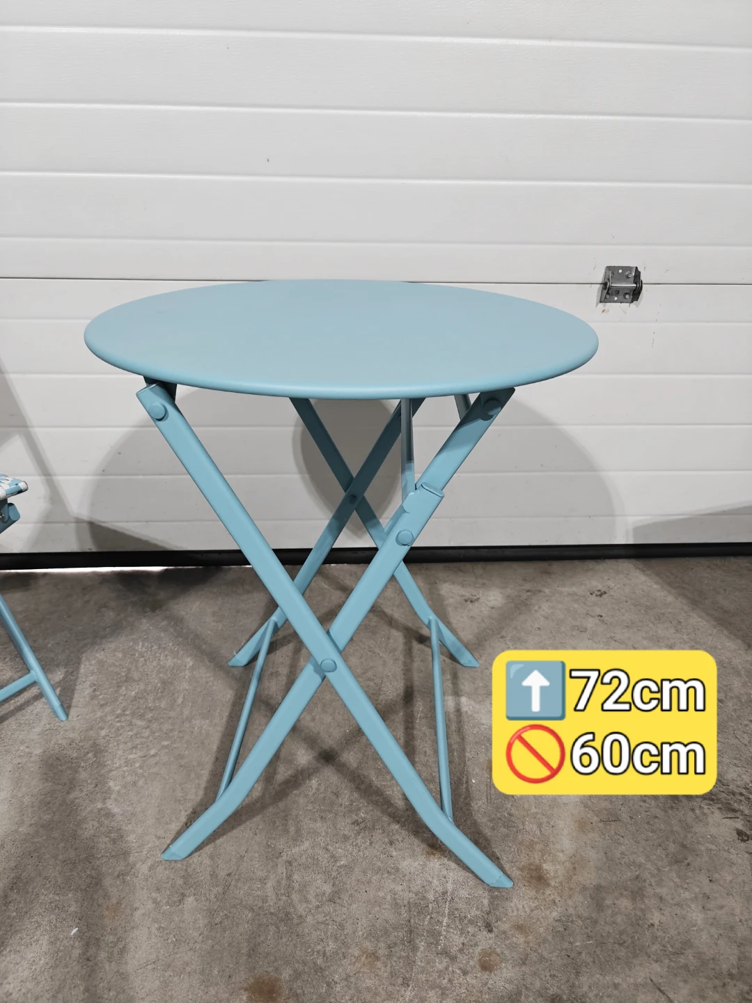 3-Piece Outdoor Folding Bistro Set – Table & Woven Chairs - photo 4