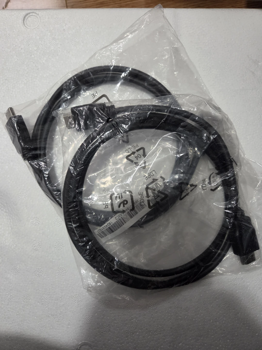 Two HDMI cables 6 feet 1.8m