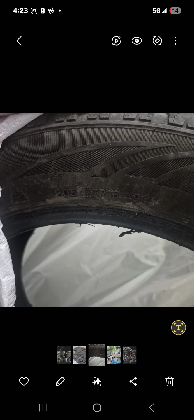 Set of wintertrek  4 Winter Tires 205/55R16