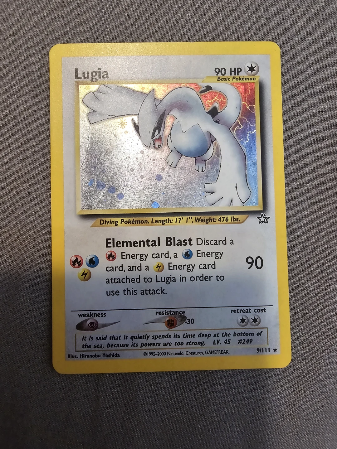 Lugia 9/111 Pokemon Card