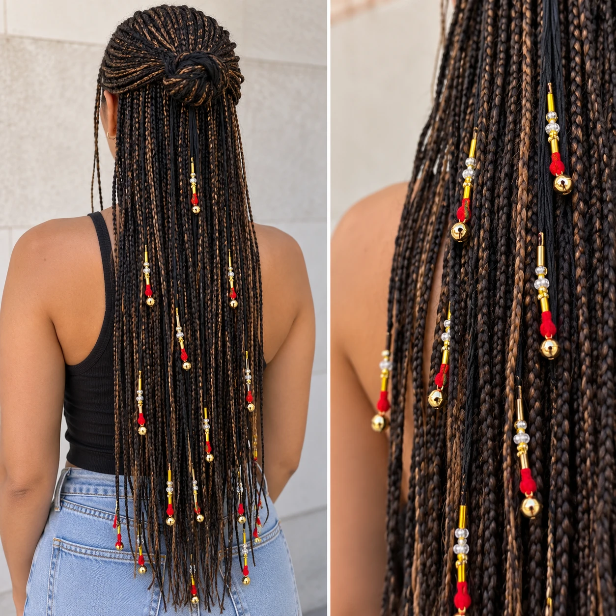 Hair Braiding Accessory Set with Bells