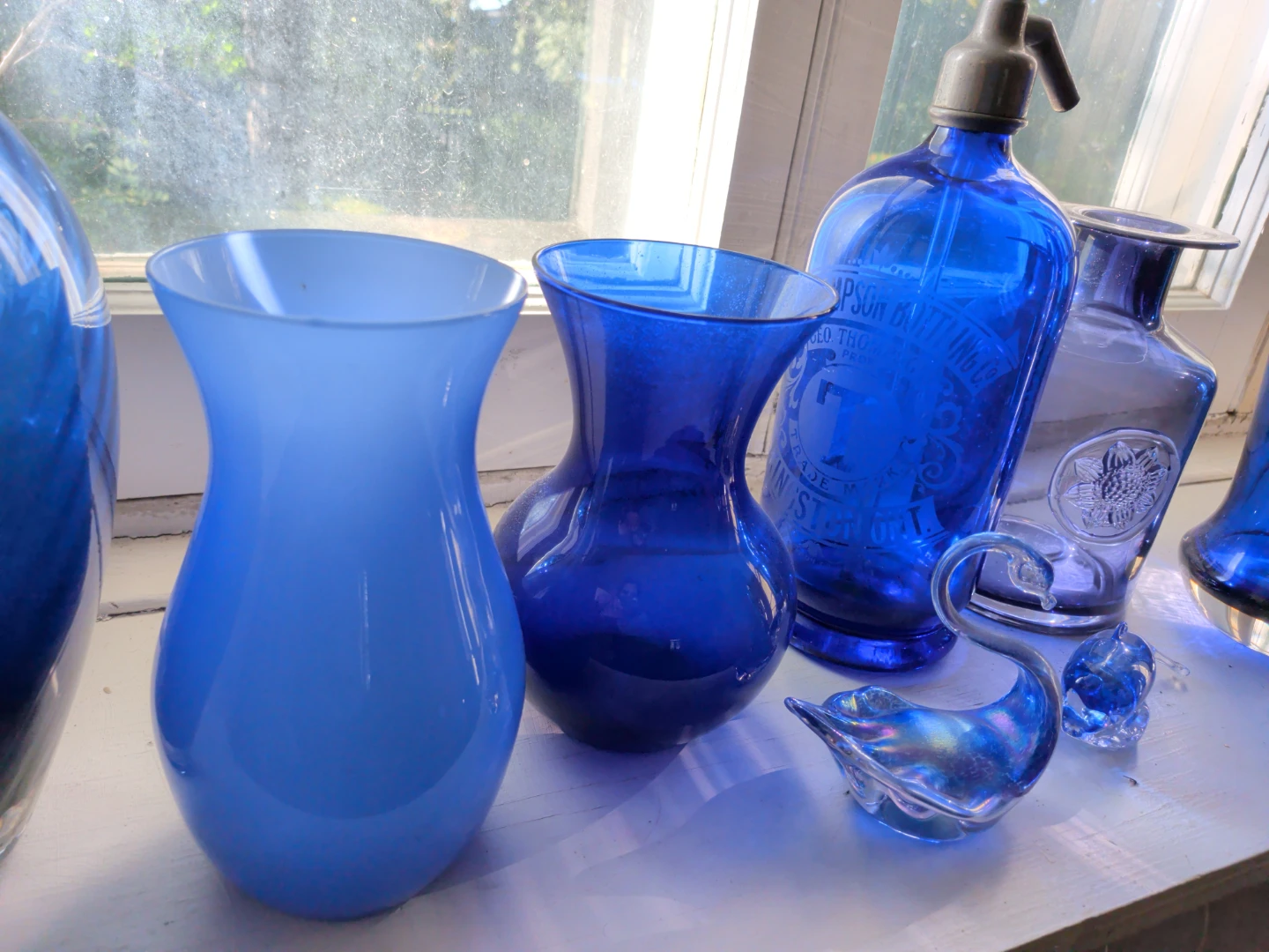 Collection of Assorted Blue Glass Decor - photo 3