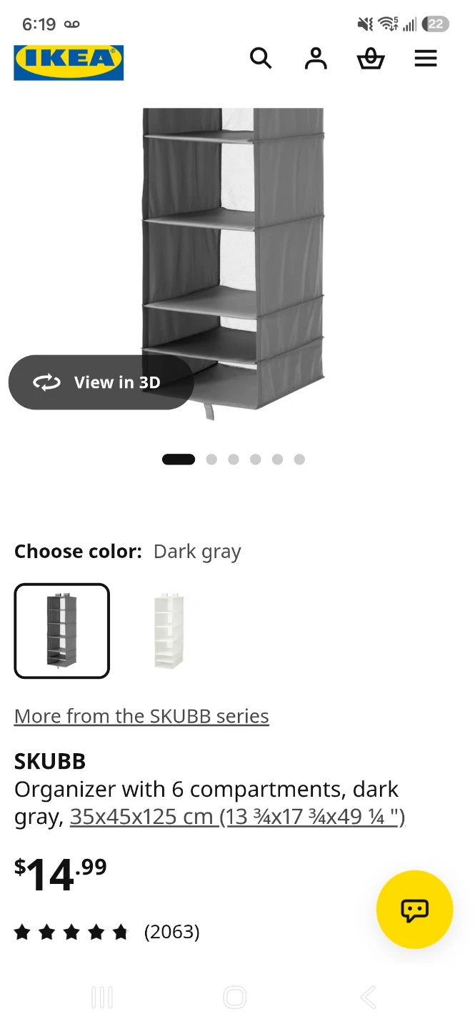 IKEA SKUBB Hanging Closet Organizer - photo 5