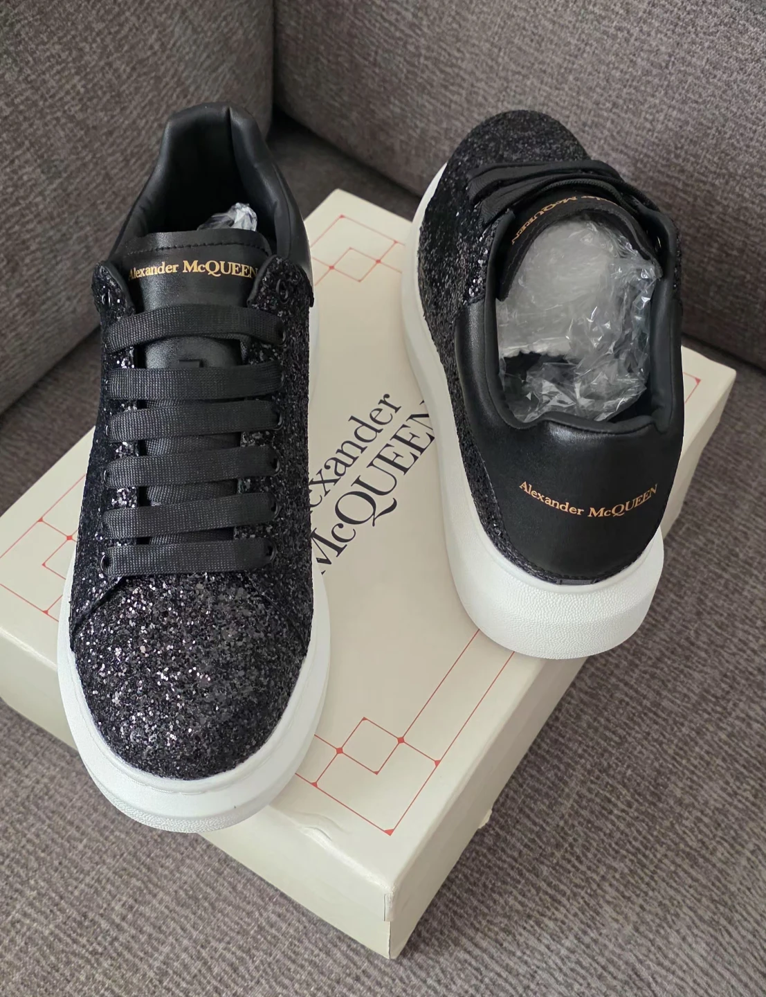 Alexander McQueen Black Glitter - photo 2