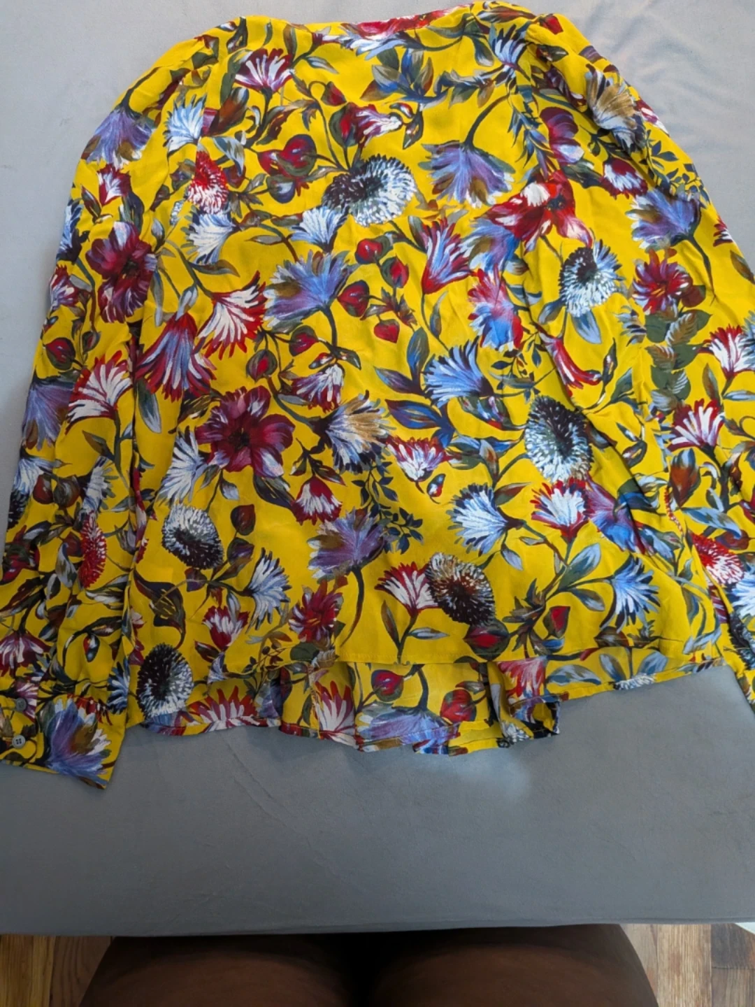 J.Crew Women's Floral Long Sleeve Blouse Size M - photo 4
