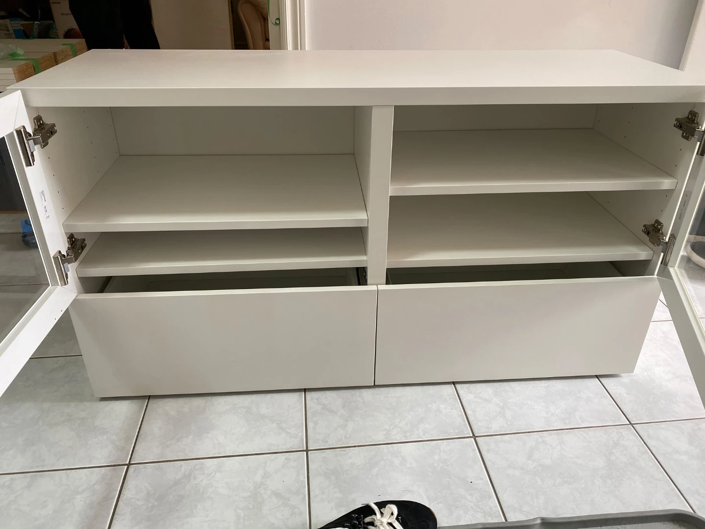 IKEA BESTA White Storage/TV Stand - photo 2