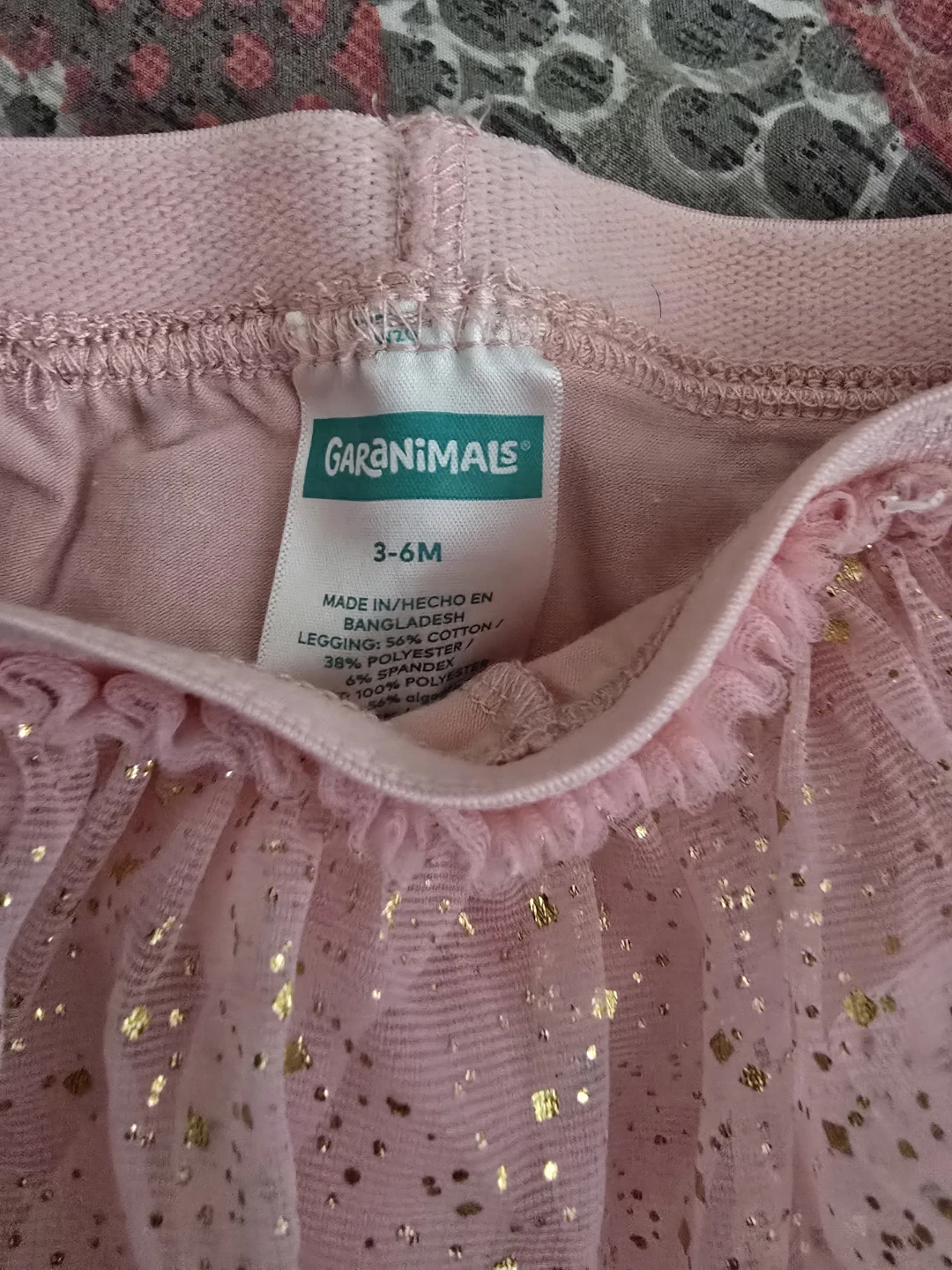 🏈Garanimals Pink Tulle Tutu Leggings 3-6M - photo 2