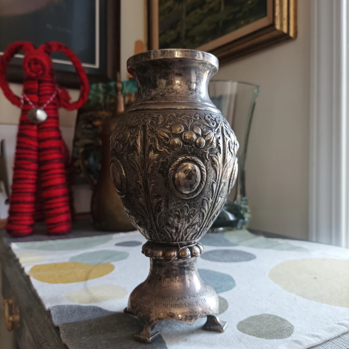 Ornate silver  Vase - photo 2