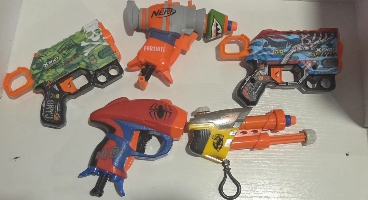 Assorted Nerf and X-Shot Toy Blasters