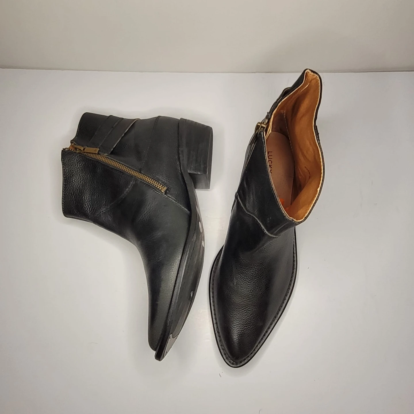 Lucky Brand Black Leather Ankle Boots - photo 3