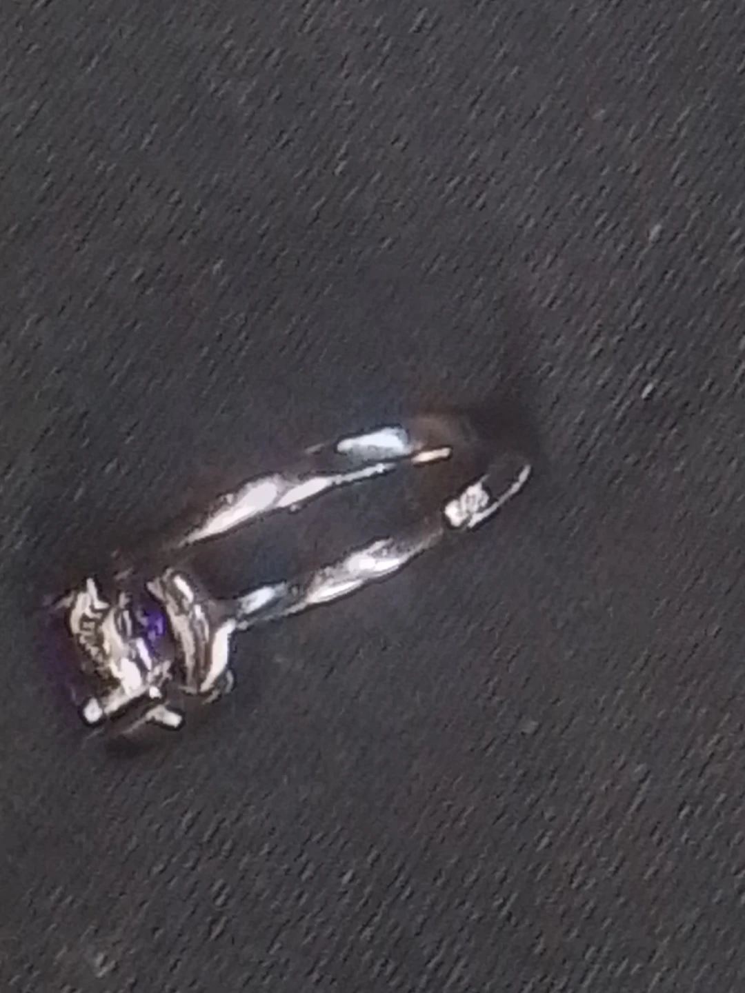 Amethyst and Sterling Silver Ring - photo 4