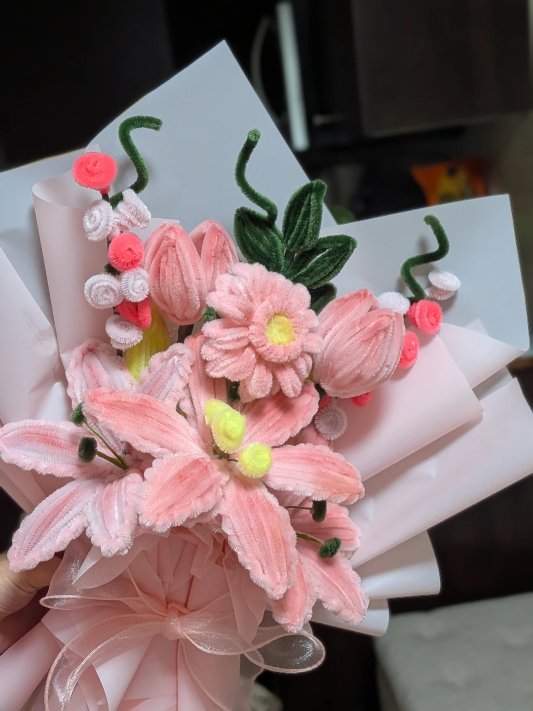 Nush customized Handmade Pipe Cleaner Flower Bouquet - photo 4