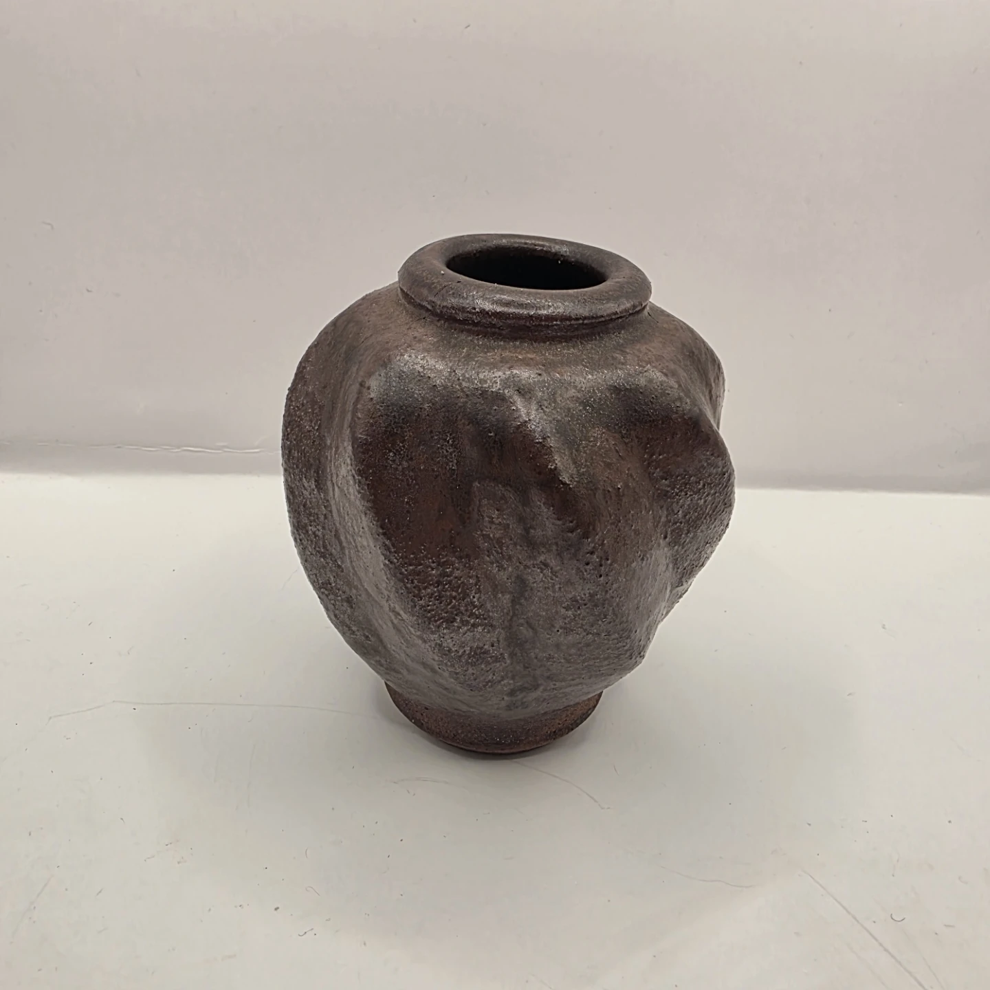 Artisanal Handcrafted Ceramic Vase by Quebec Artist