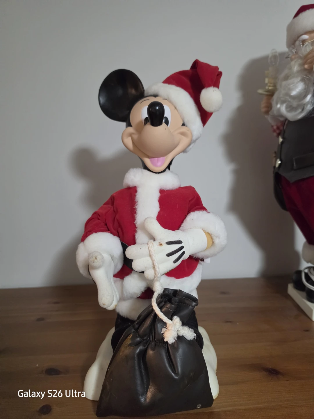 Vintage Telco Disney Santa Mickey Mouse Motionette - photo 3