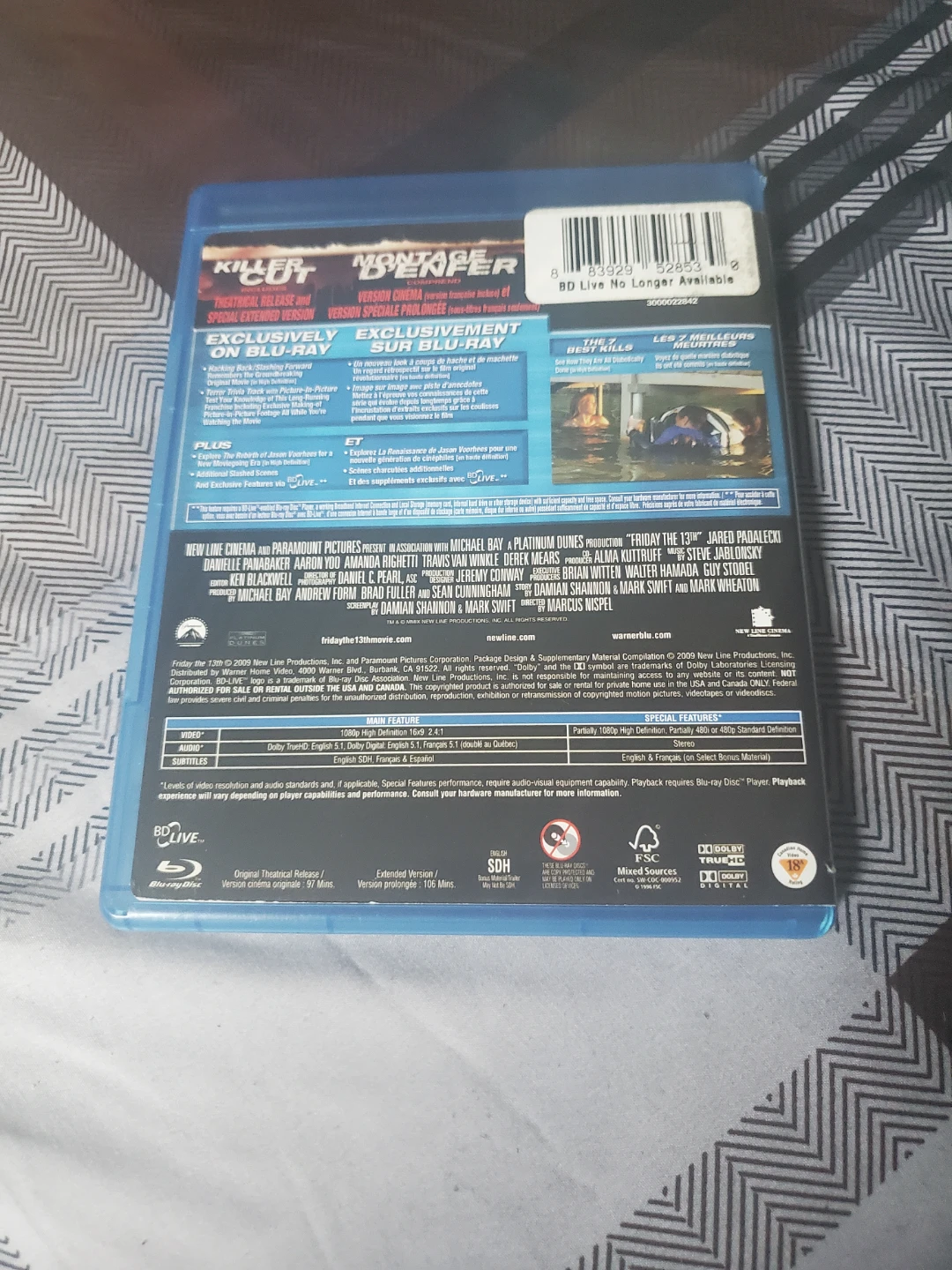 Friday the 13th Killer Cut Blu-ray - photo 4